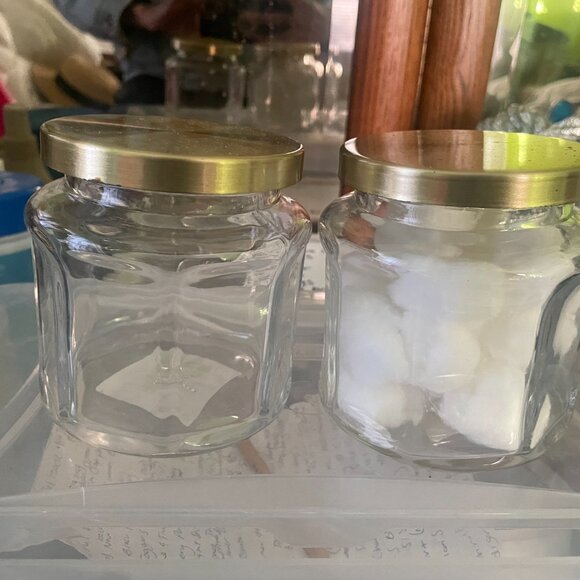 Glass Jars with Gold Lids - Picture 4 of 5